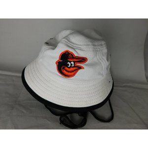 New Era Baltimore Orioles white bucket hat youth